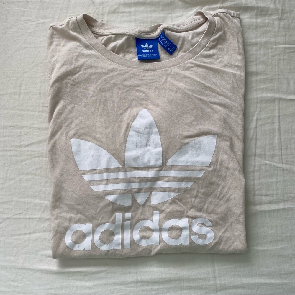 ADIDAS Tan/Cream & White T-Shirt